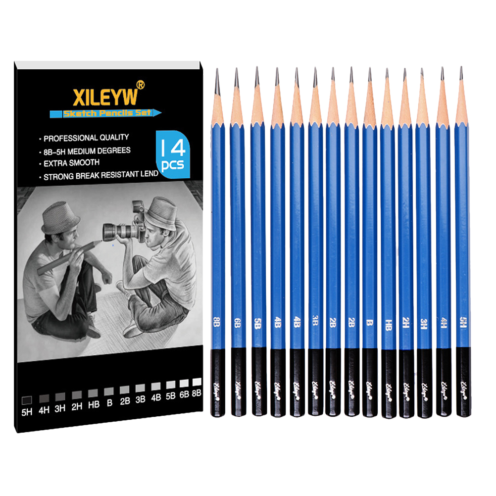 NUOLUX Pencils Sketchingpainting Drawing Sketchshading Drafting Charcoal  Artists Graphite Wooden Tools Doodling Kids 